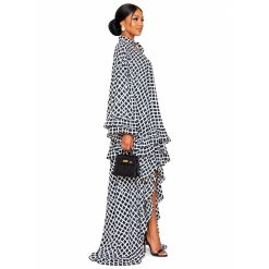 Alternative view of Noir Ruffle Dress