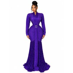 Amethyst Mermaid Gown