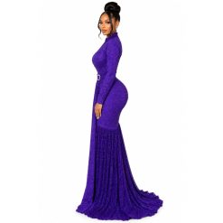 Alternative view of Amethyst Mermaid Gown